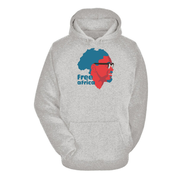 Kapuzenpullover "Patrice Lumumba" [grau]