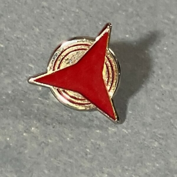 Pin „Roter Drei-Stern / Internationale Brigaden“ [Silber / Rot]